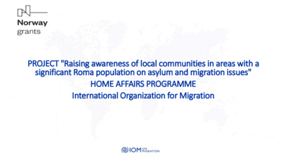 Raising awareness of local communities in areas with a significant Roma population on asylum and migration issues